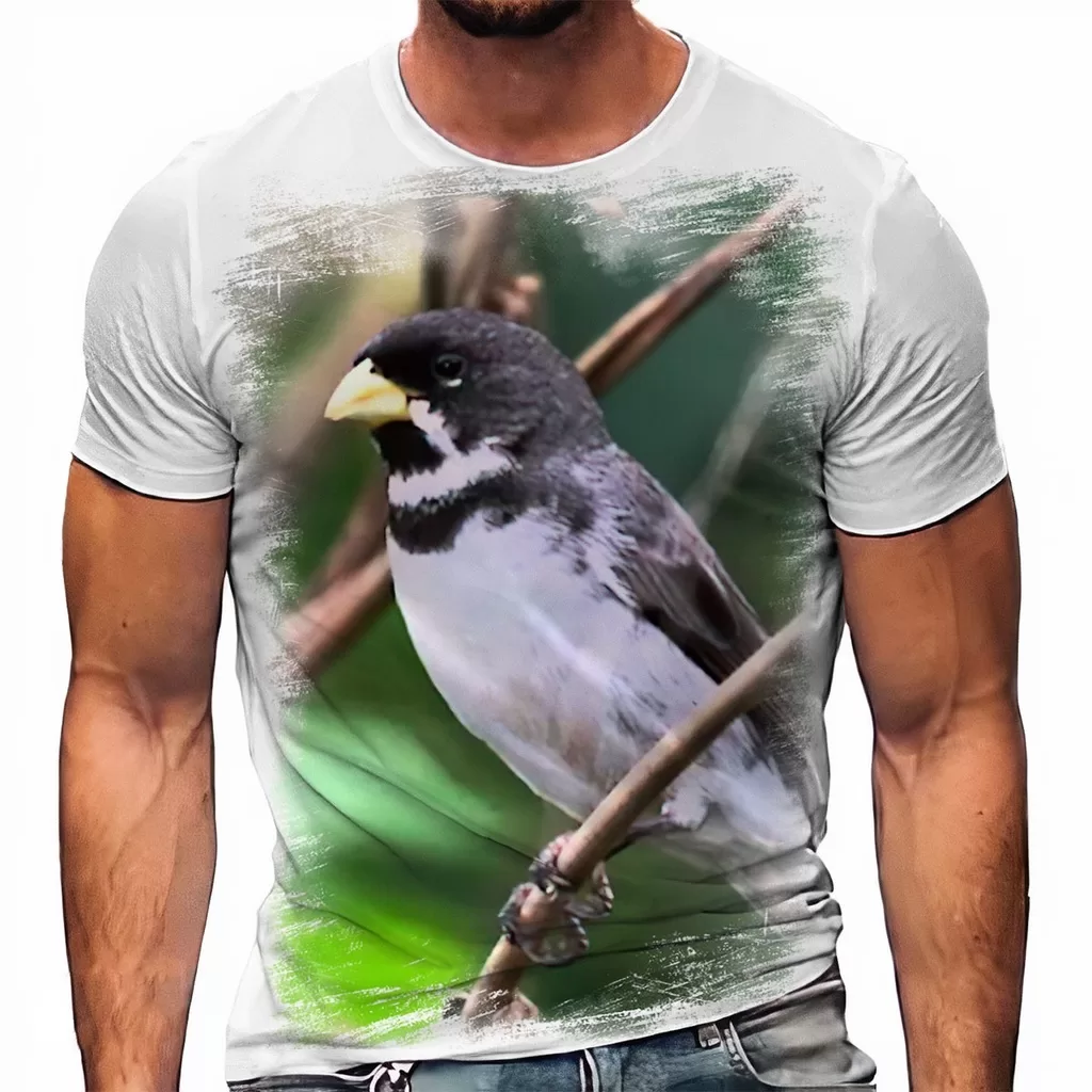 Camiseta Pássaro Coleiro Coleirinho 1 A