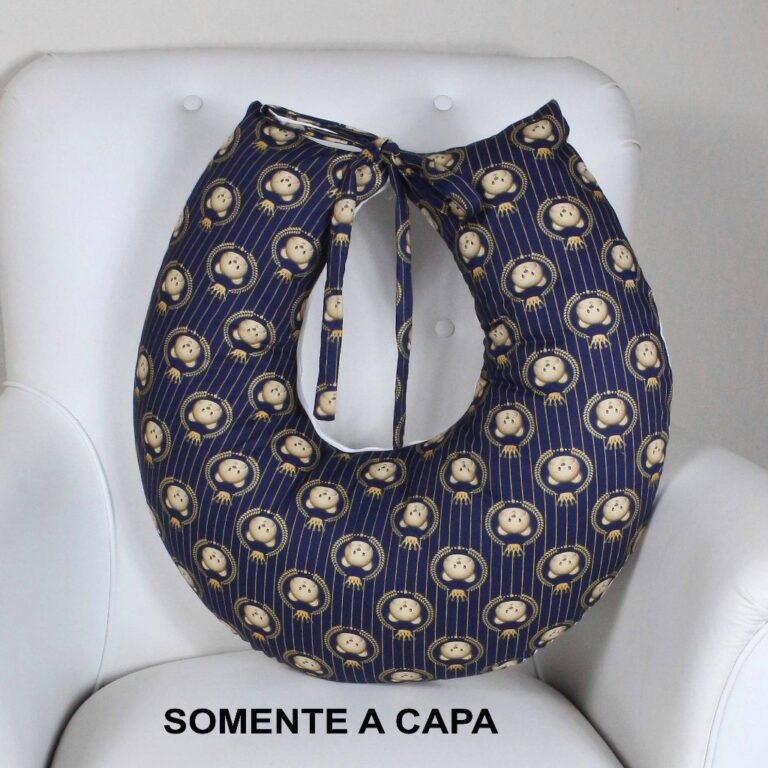 Capa Para Almofada De Amamentação Com Laço Zíp