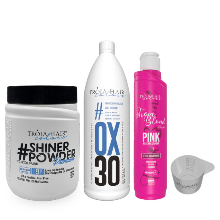 Kit Loiro Champagne – Troia Hair ox 30+ pó 