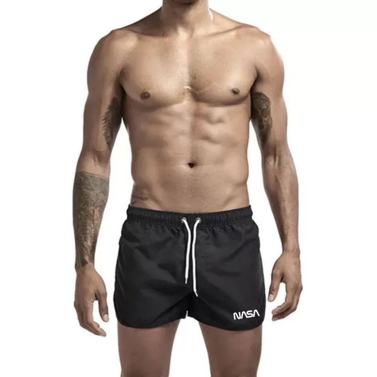 Short Curto Masculino Praia Tactel Elastano Leve a