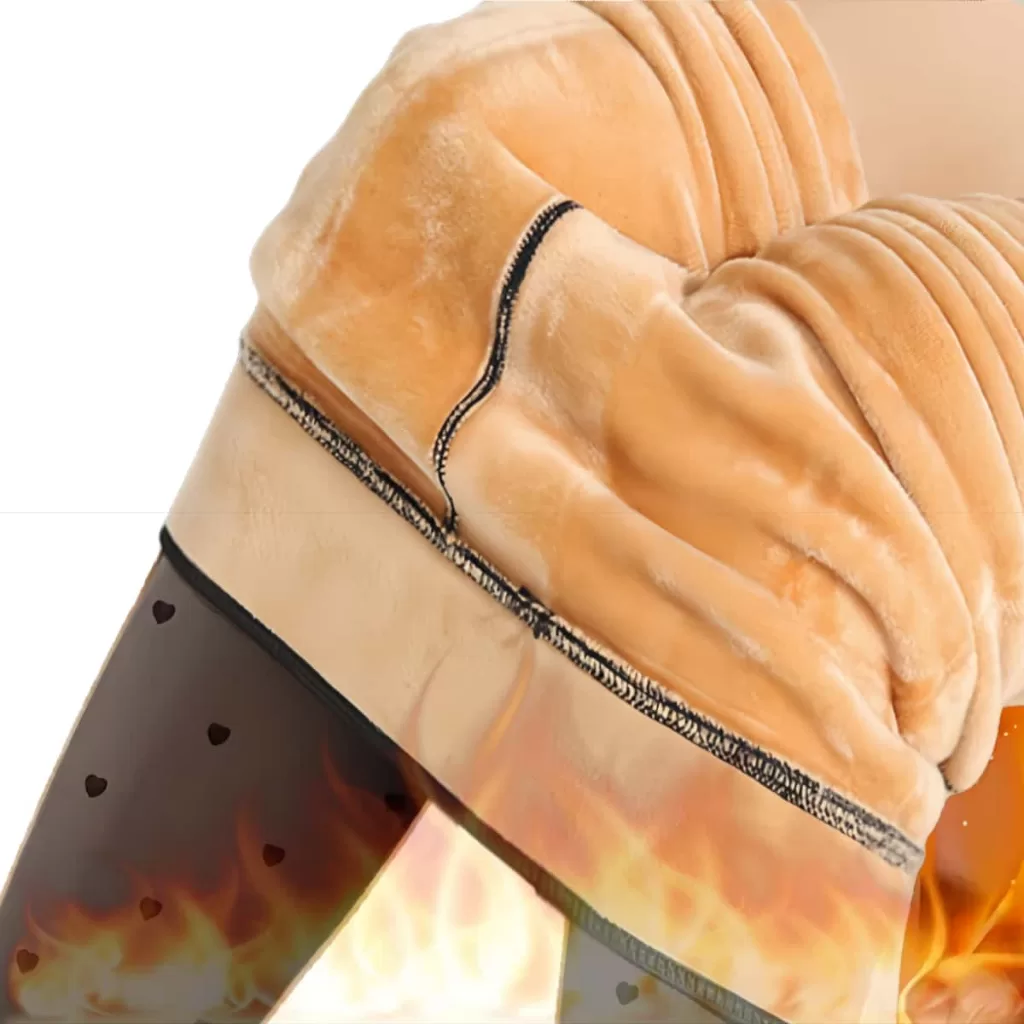 ZED Lingerie Meia Calça Térmica Forrado Grosso Translúcido De Lã