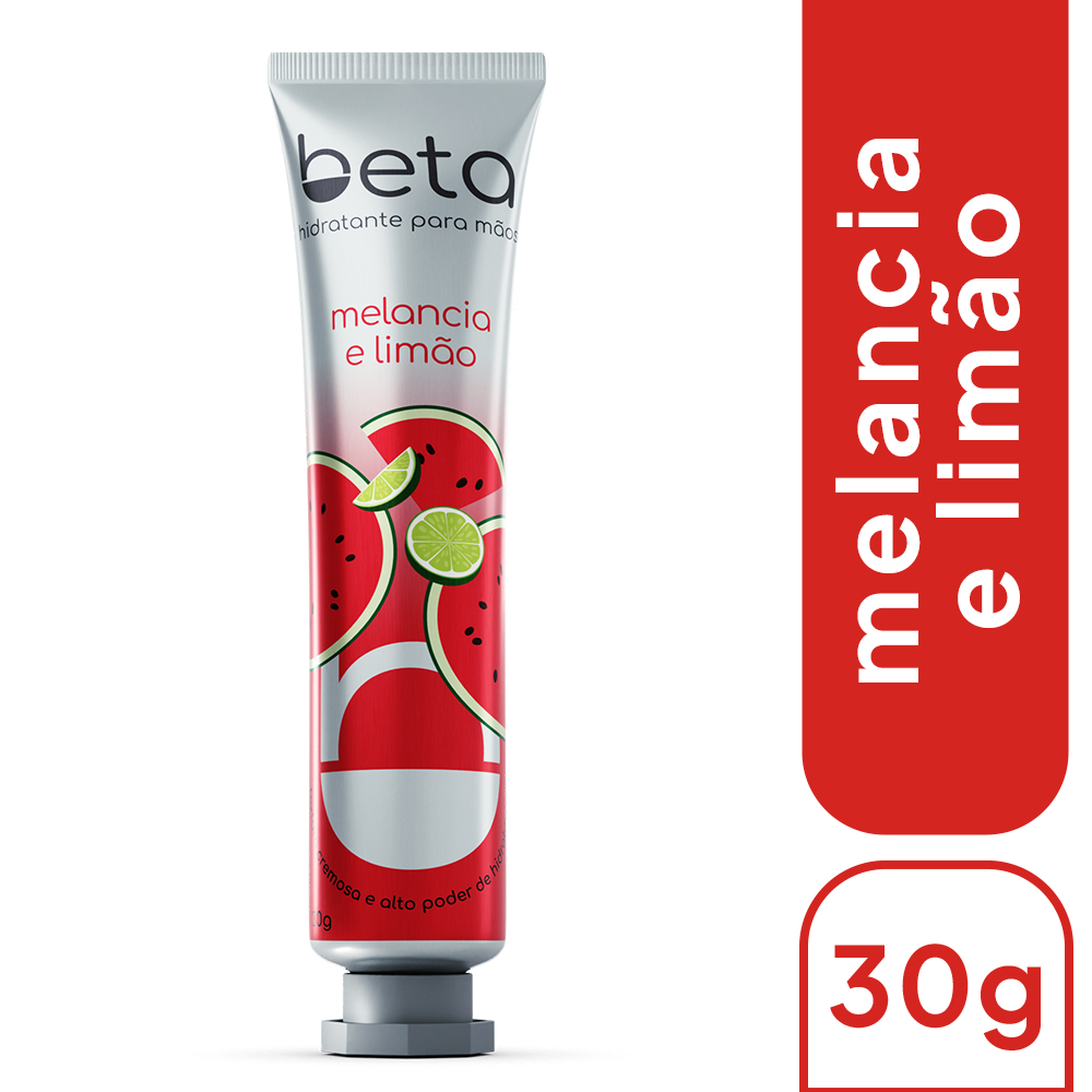 Creme Hidratante para Mãos Beta Melancia e Limão  Hidratação e Energia