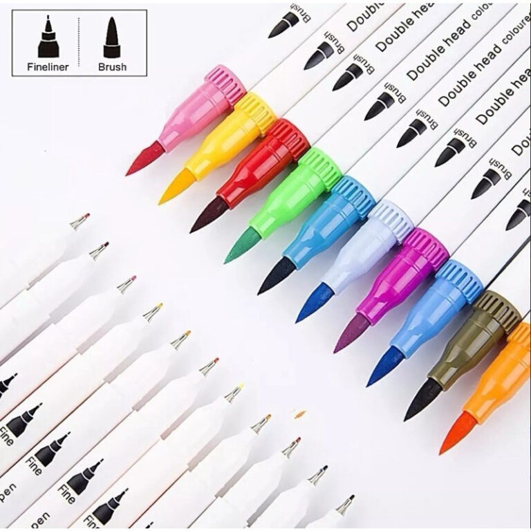 Caneta Brush Pen Kit Com 6/12/24/36/48 Cores com p