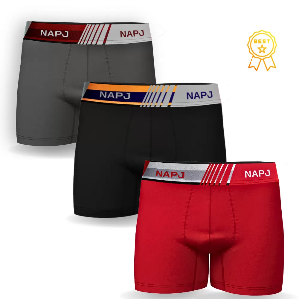 Kit 3 Cuecas Box de Microfibra Original Napj