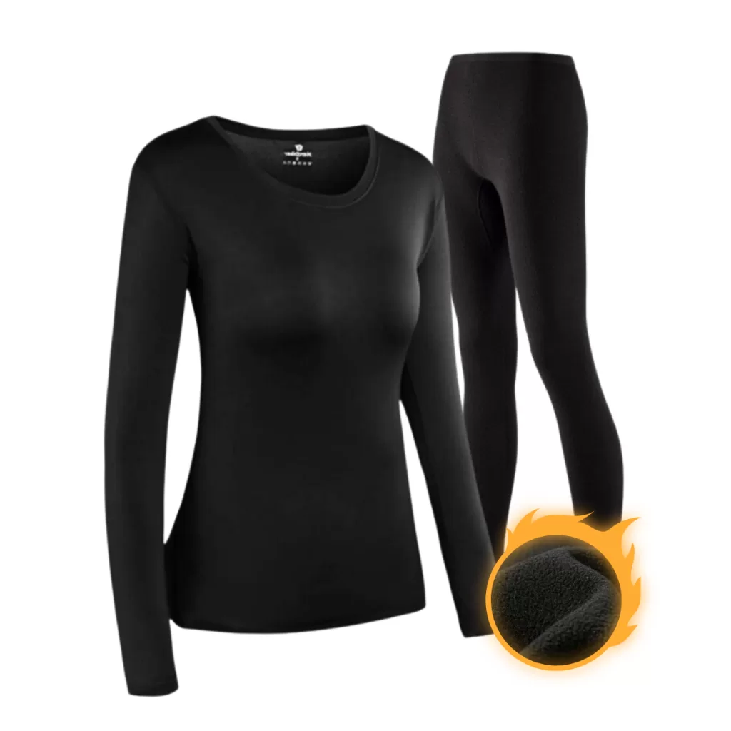 Calça Blusa Térmica Conjunto Segunda Pele Feminino Flanelado Frio Calça Blusa Inverno Quente Forrada