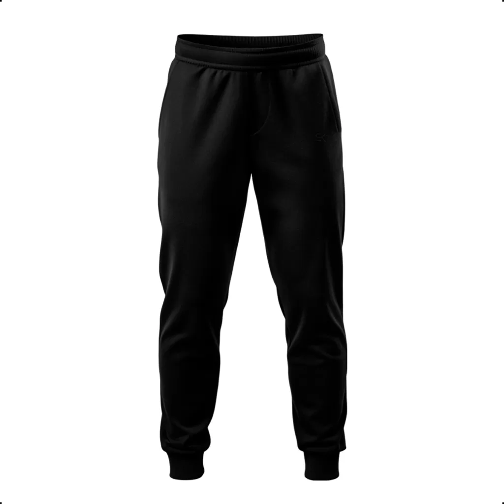 Calças de Frio Unissex Bordada Moletom Básico SK