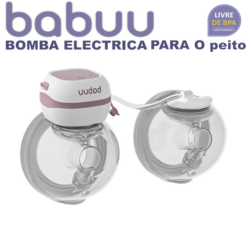 Original BABUU Bomba de leite elétrica de dupla sucção Portátil Dupla Elétrica Mãos-Livres  Função d