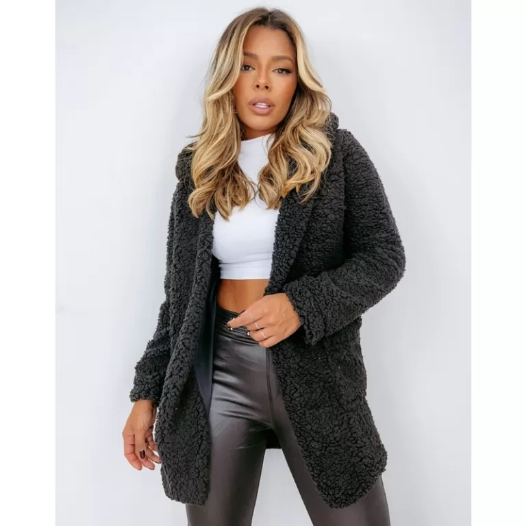Casaco Teddy Max Capuz Feminina