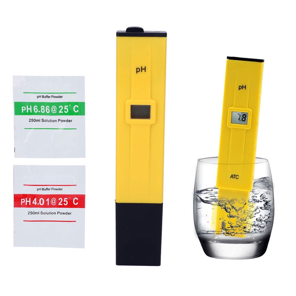 Medidor De Ph Digital Águas Doces e Salgadas Aquários Piscinas Calibração Automática Tela LCD