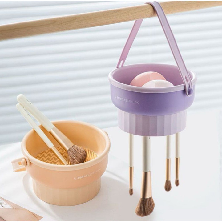 Recipiente Para Lavagem Limpeza Pinceis Maquiagem 