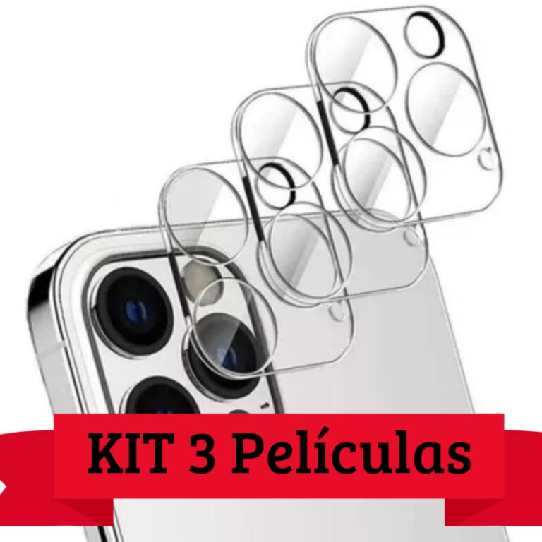 Kit 3 Película Câmera Traseira Vidro Lente Prote
