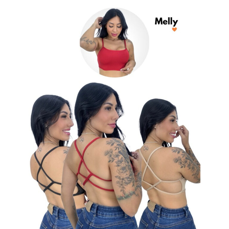 kit 3 top transpassado modinha fitness sem bojo mo