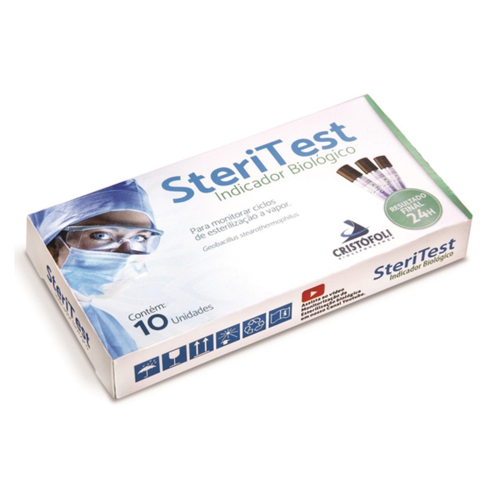 Kit Indicador Biológico Cristofoli Esterilização 20 un