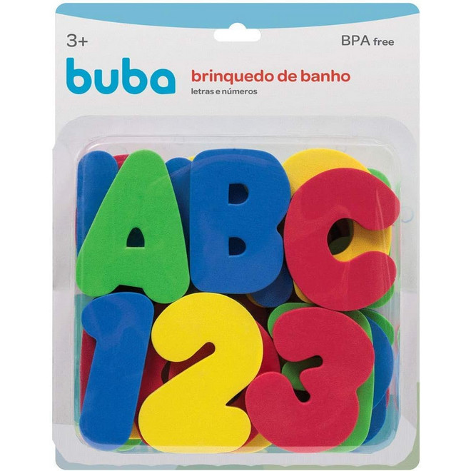 Buba Brinquedo de Banho Letras e Números