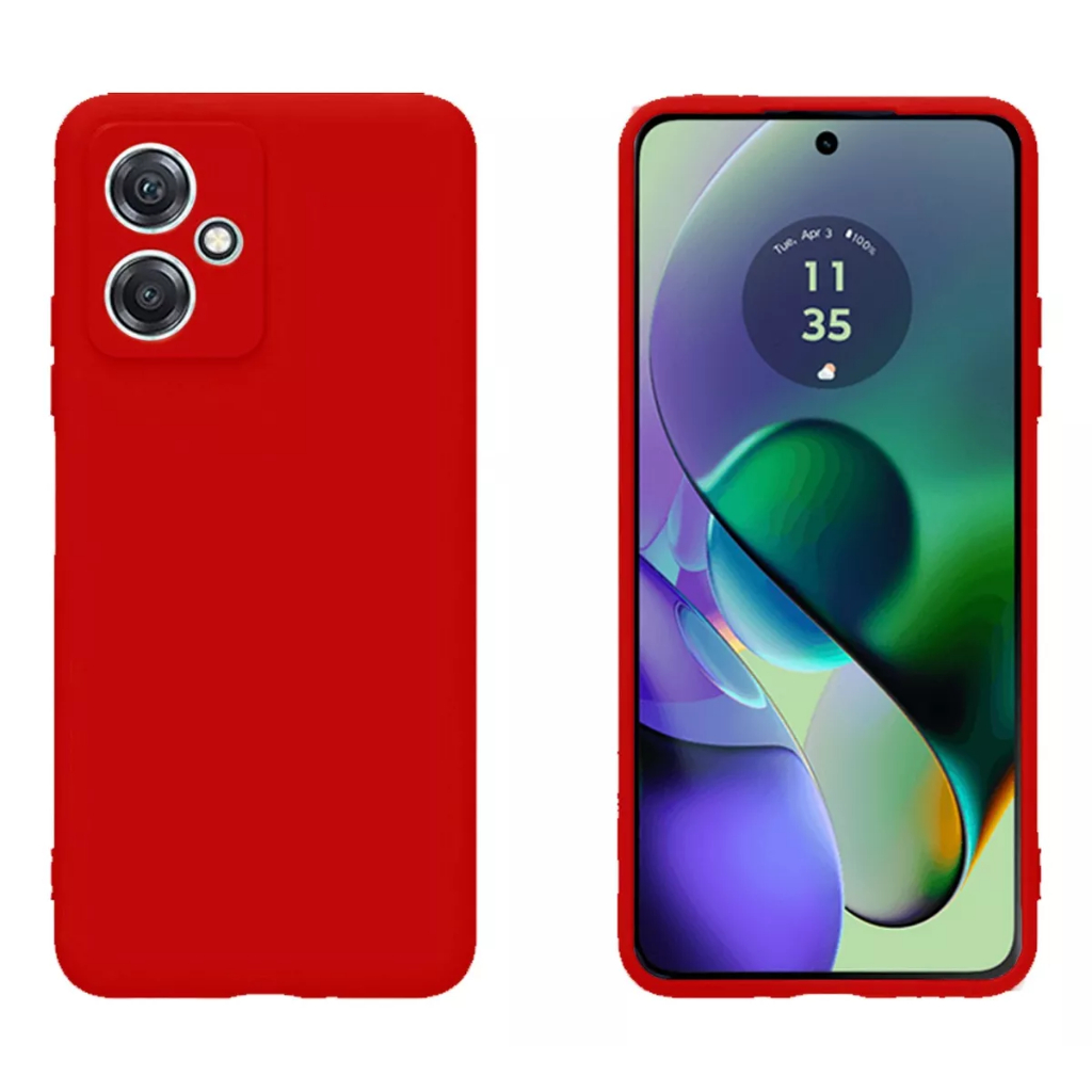 Capa Capinha Anti Impacto Aveludada + Película 3D Para Motorola G54