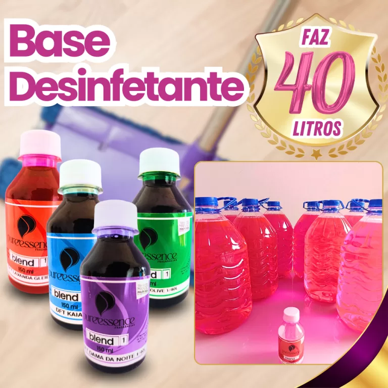 Base desinfetante concentrada faz 40 Litros COM FR