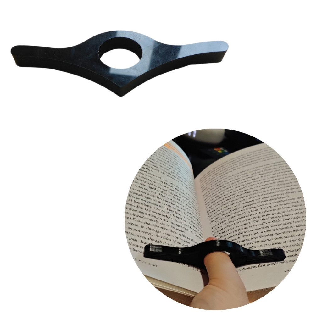 Suporte de Livro com o Polegar – Leitura Confortável – Praticidade no Estudo – Separador / Divisor d