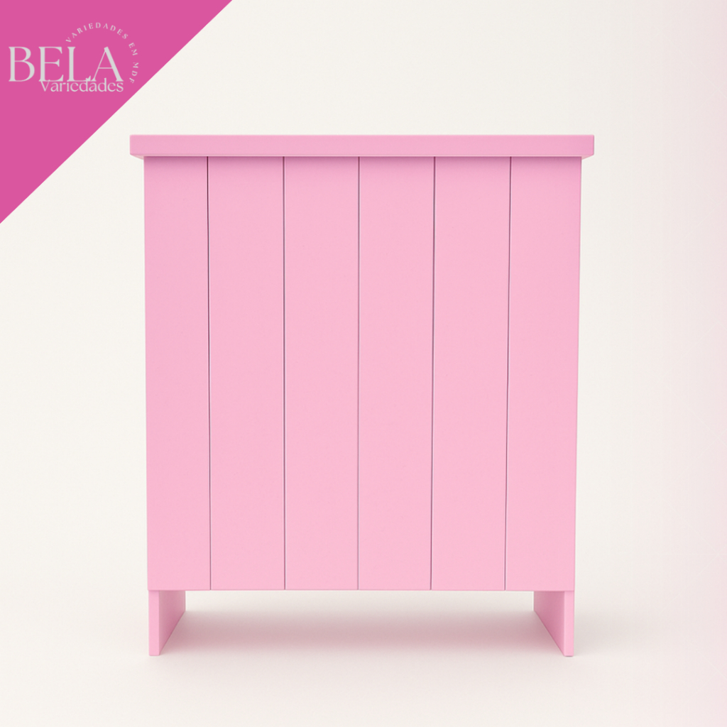 Mesa Compacta Slim Desmontável Frisada Festa Decoração Mdf
