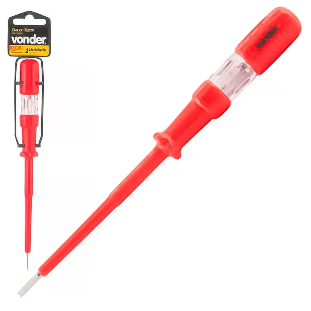Chave De Teste Energia Elétrica Tipo Fenda Profissional Isolada 125 – 250v VDE Profissional
