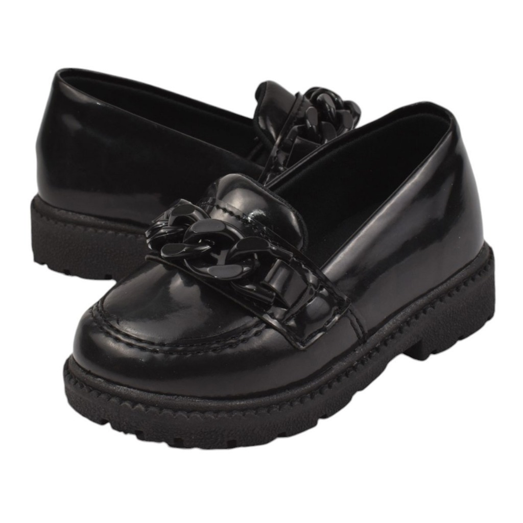 Sapatilha Mocassim Oxford Sola Antiderrapante Infantil Meninas Blogueirinhas Crianças