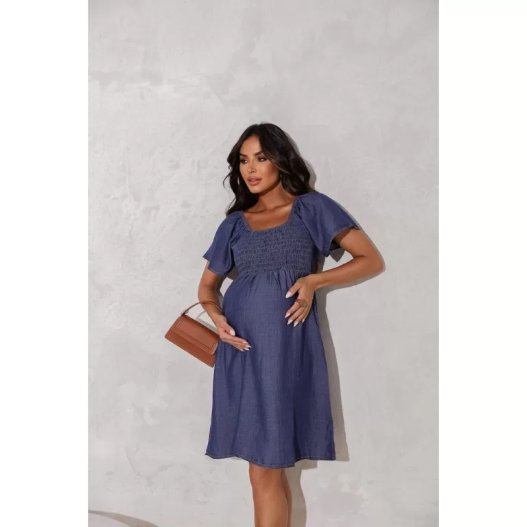 Vestido Adele Lastex Jeans Fino