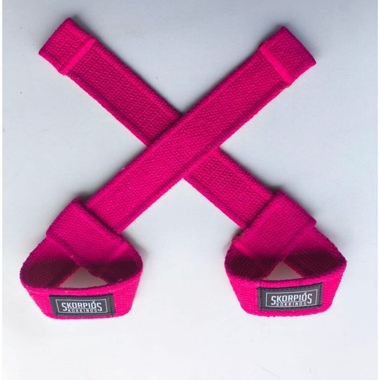 Par Straps 100% algodão PINK para academia, cross