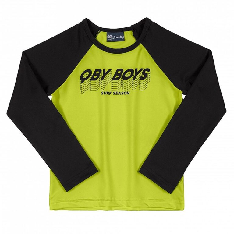 Blusa Infantil Menino Verde com Proteção UV Esta