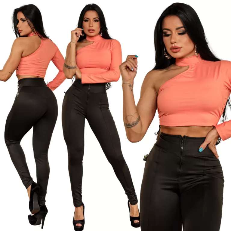 Legging Suplex premium Grossa Calça Leg com Ziper