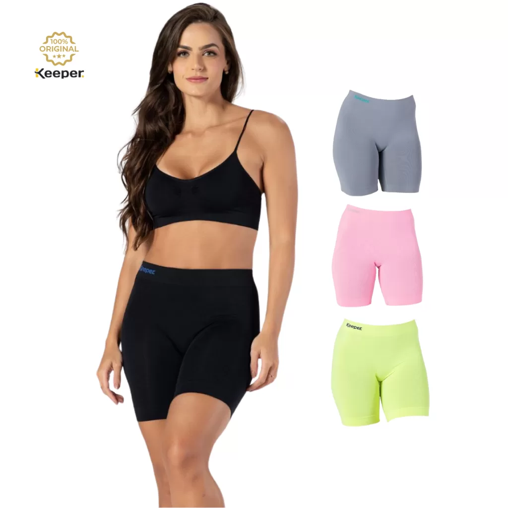 Kit 10 Bermudas Térmicas Feminina Anti Assadura Corrida Sem Costura Keeper