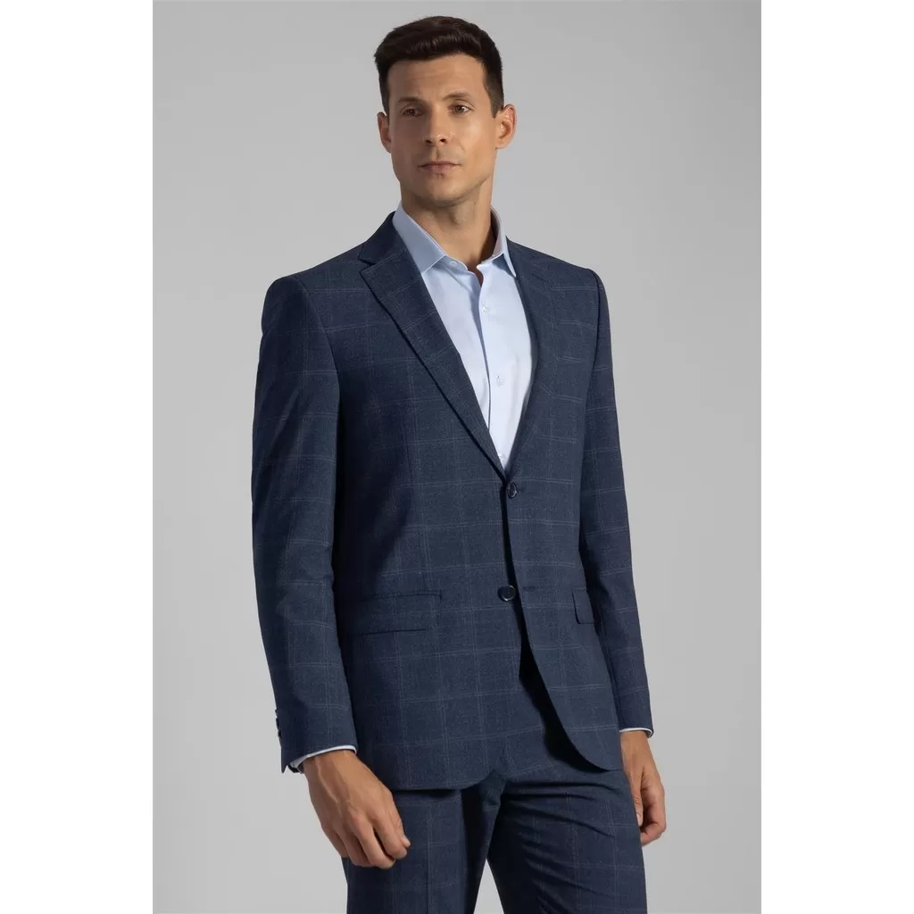 Terno Xadrez – Azul Marinho