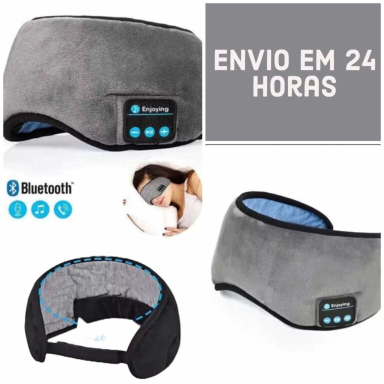 Máscara de Dormir Tapa Olho Com Fone De Ouvido Bl