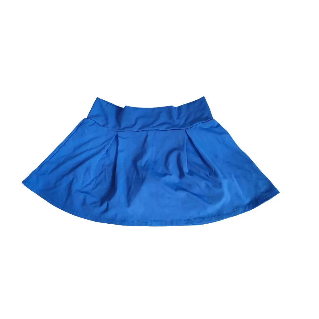 Saia short / short saia feminina azul royal poliamida tam G academia fitness