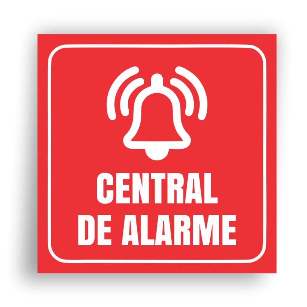 15 Adesivos Central de Alarme Vinil á Prova de Àgua 5x5cm Deprint E Design