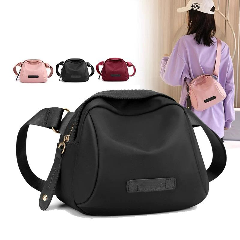 Bolsa Transversal Feminina Pequena Nylon De Ombro Sling Bag X061 LING