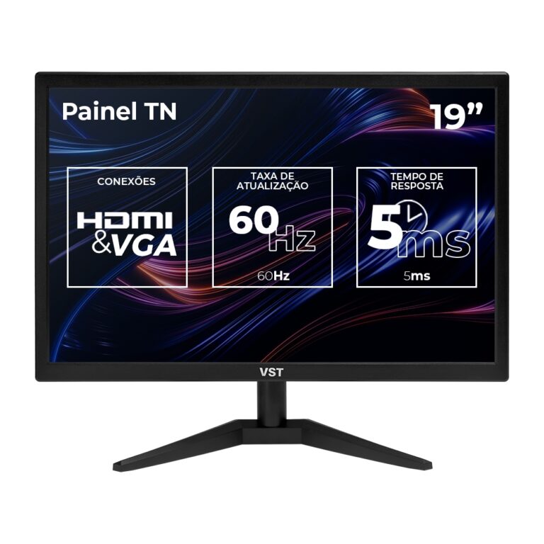 Monitor VST 19, 19 Pol, HD, 5ms, 60Hz, HDMI/VGA, V