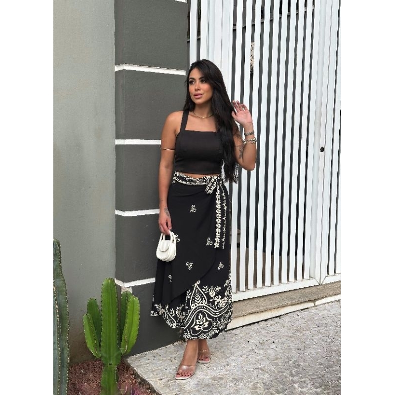 saia envelope dunna estampado