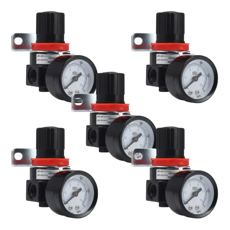 5 Regulador De Pressão Para Compressor C/manômet