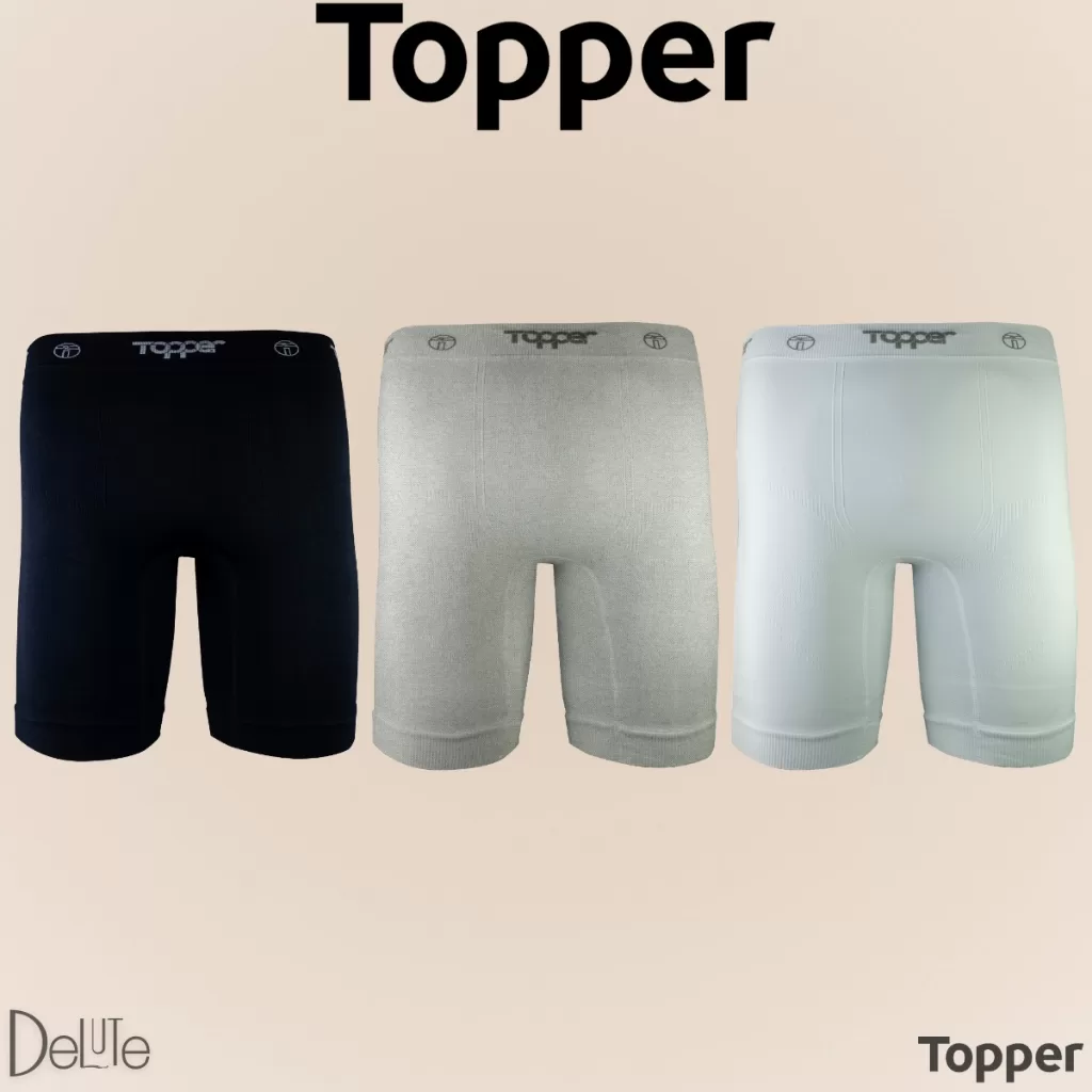 Bermuda Térmica Topper Masculina S/ Costura Fitness Esportiva Anti Assaduras Leve Compressão Adulto