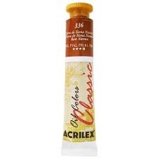 Tinta óleo Acrilex terra siena natural 336 20ml