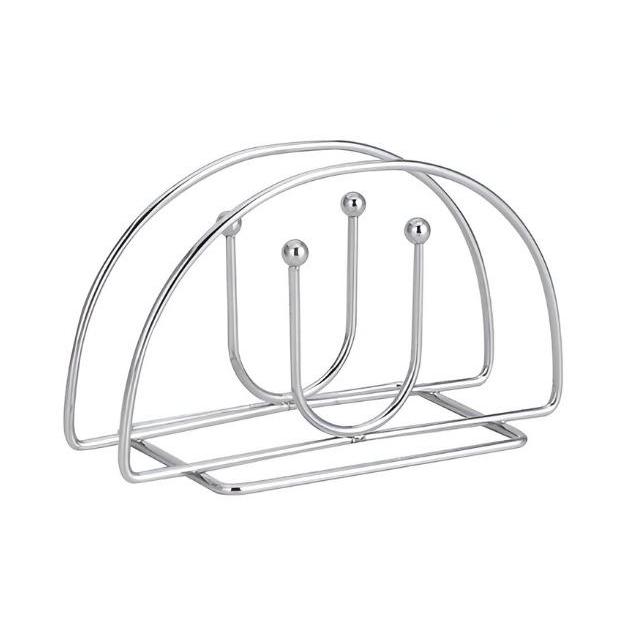 Porta Guardanapo Metal Aço Cromado De Suporte Mes