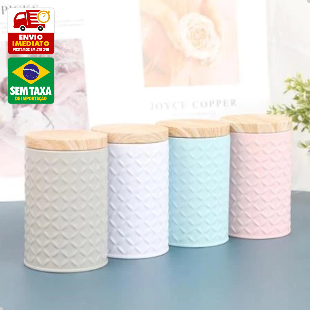 Lata Organizadora Decorativa Multiuso Porta Treco Joias Latinha Metal Livon 6308