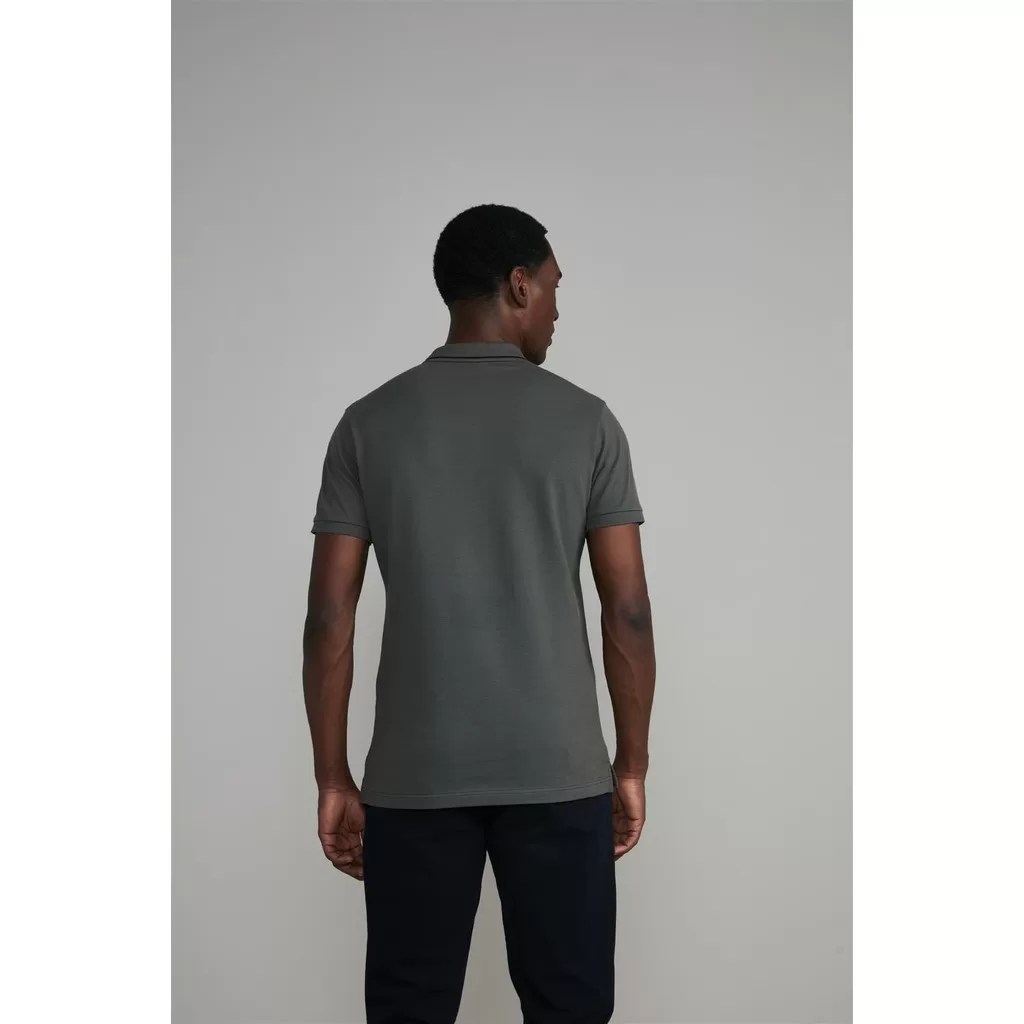 Camisa Polo Piquet Slim Fit – Verde Escuro