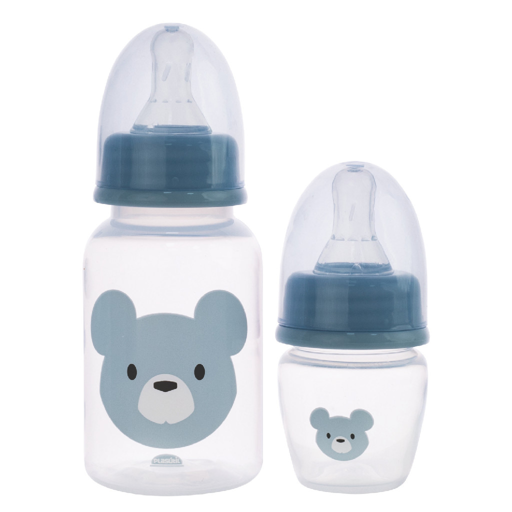 Kit 2 Mamadeiras Para Bebê Anticólica 40/150ml Plasútil