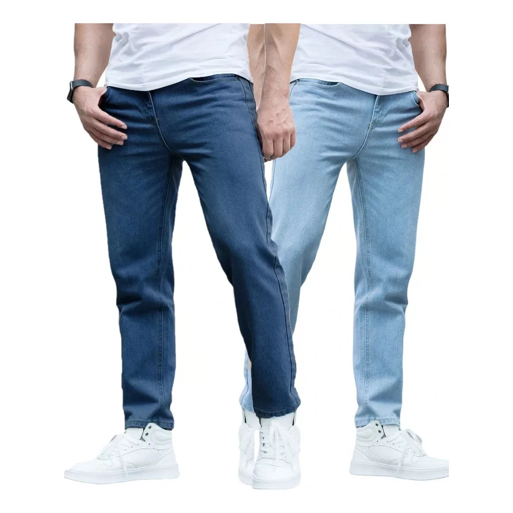 Kit 2 Calça Jeans Slim Masculina Qualidade Premium