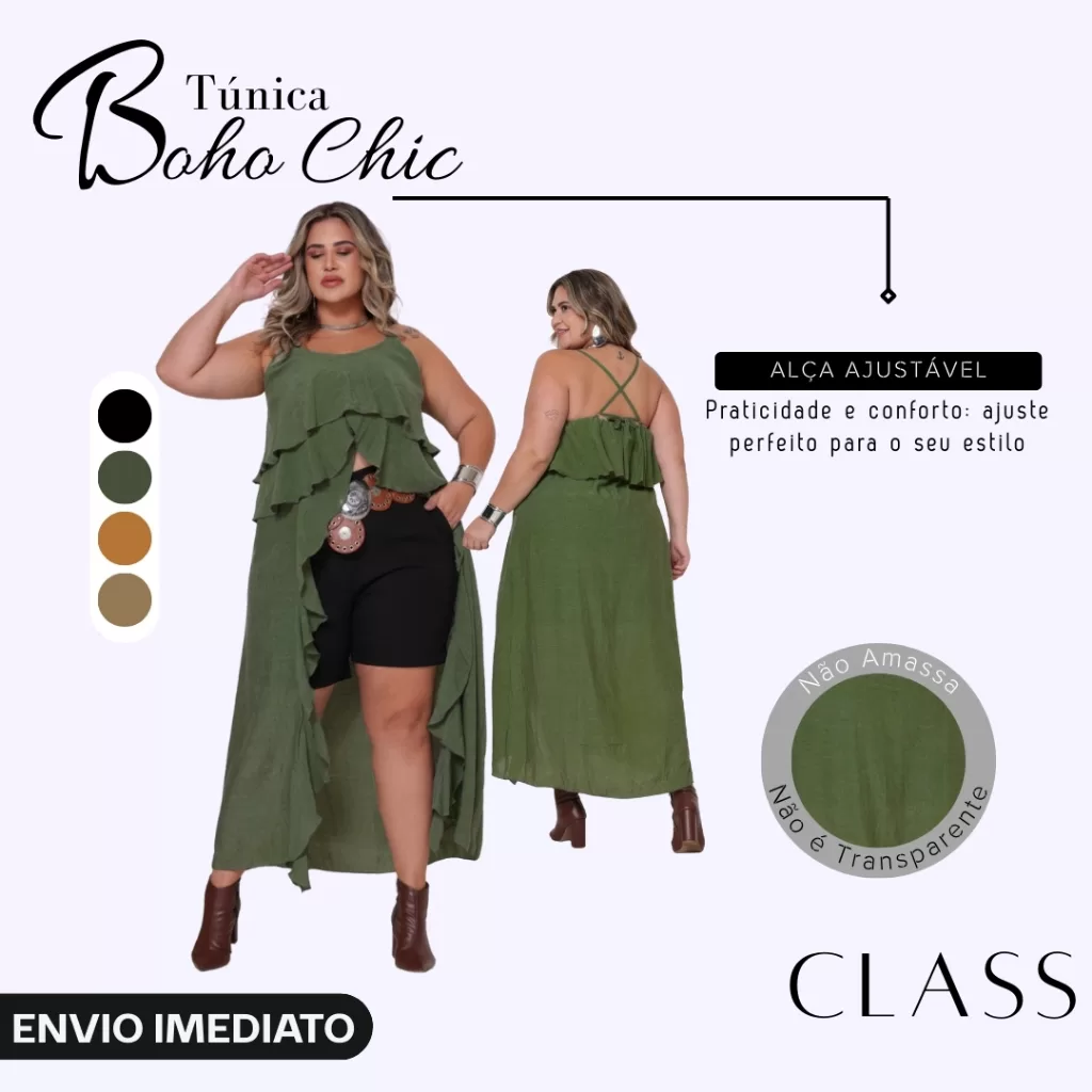 CLASS Túnica Bata Feminina Moda Boho Chic Elegante Estilo vestido Assimétrico em Cambraia de Linho