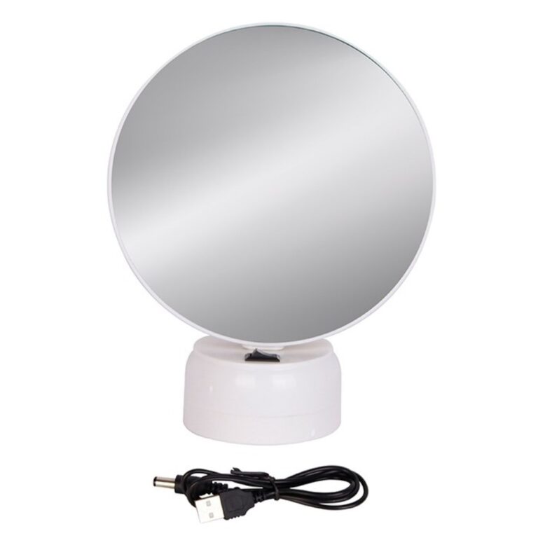 Espelho LED 2 em 1 com USB  Ideal para Cuidados Pe