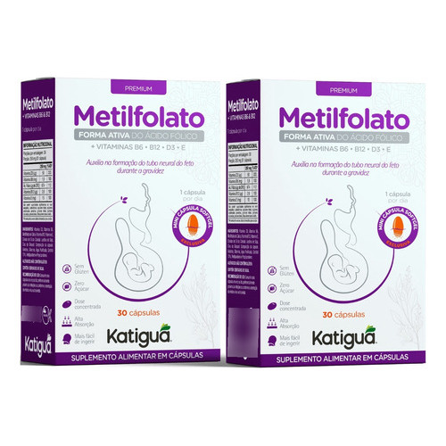 Metilfolato Ácido Fólico Dose Concentrada Forma 