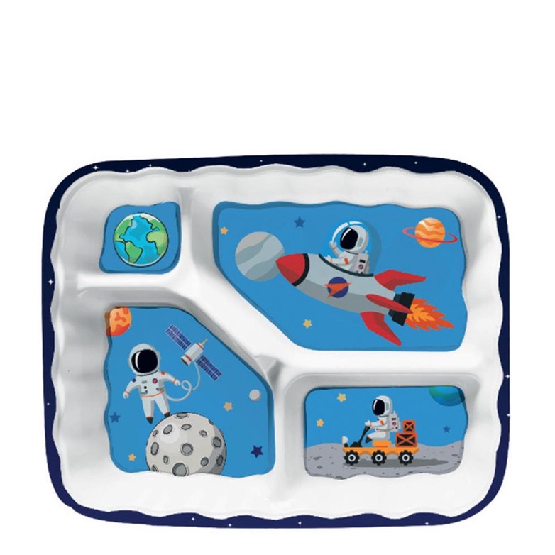ECOKITCHEN – PRATO P/ REFEICAO INFANTIL C/ DIV ASTRONAUTA