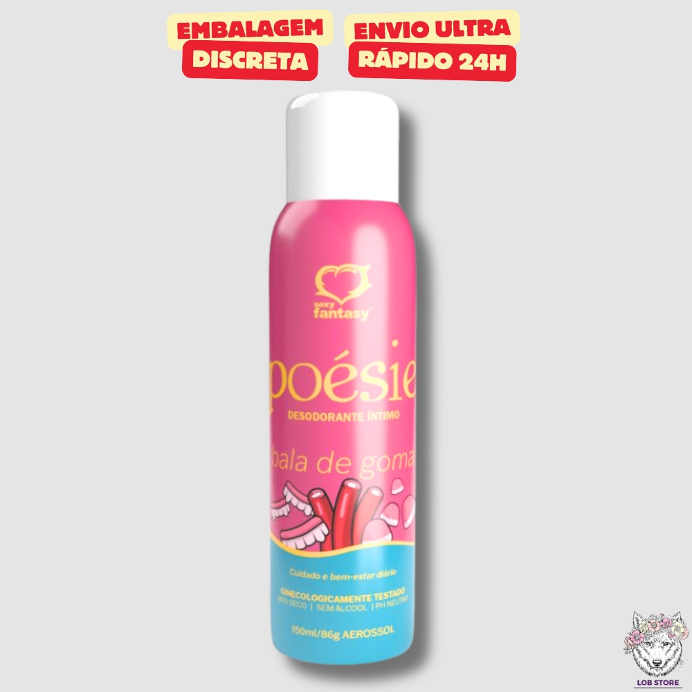 Desodorante Intimo Poésie Bala De Goma 150ml Sexy Fantasy – Sexy Shop