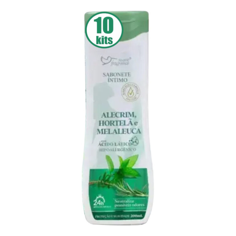 10 Sabonete Intimo Alecrim Hortelã Suave Fragranc